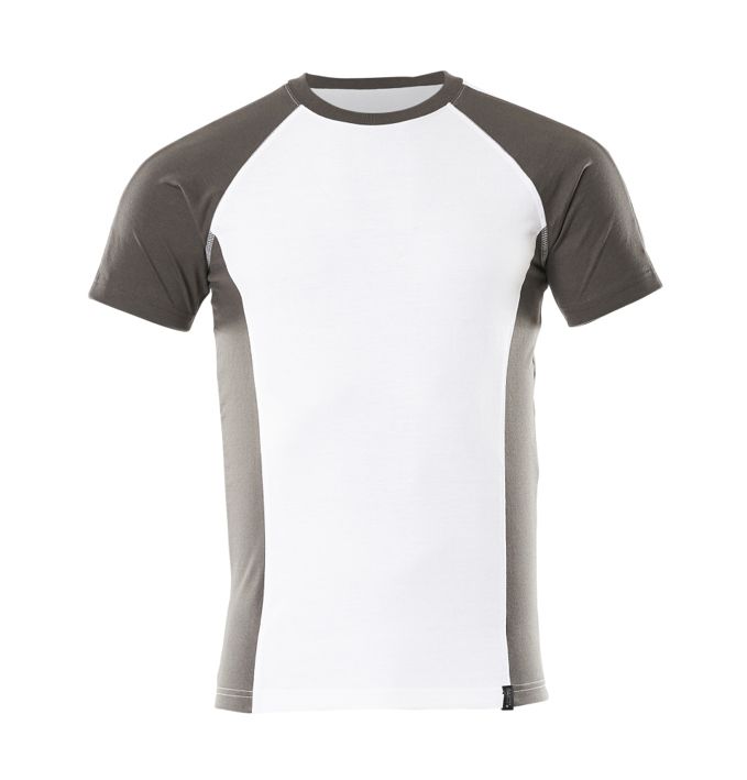 T-Shirt UNIQUE weiss/dunkelanthrazit