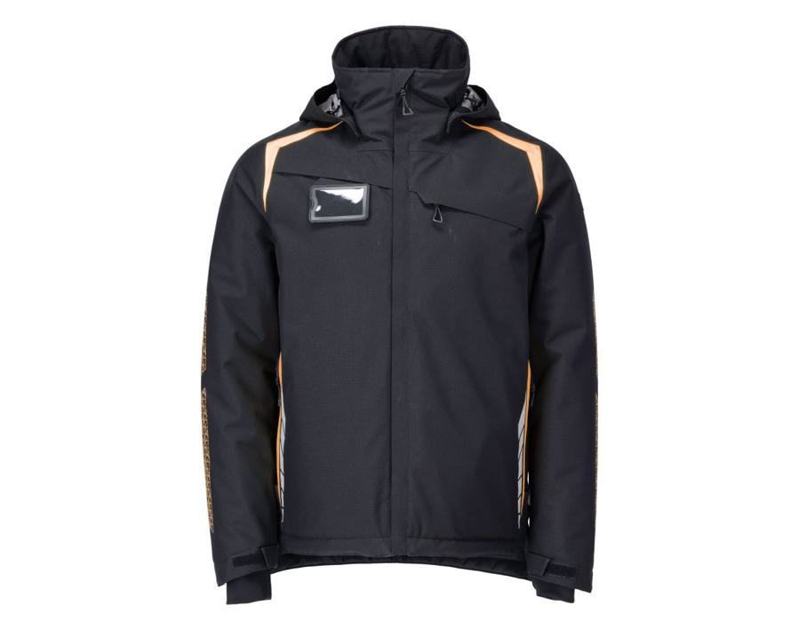 Winterjacke ACCELERATE SAFE schwarzblau/hi-vis orange