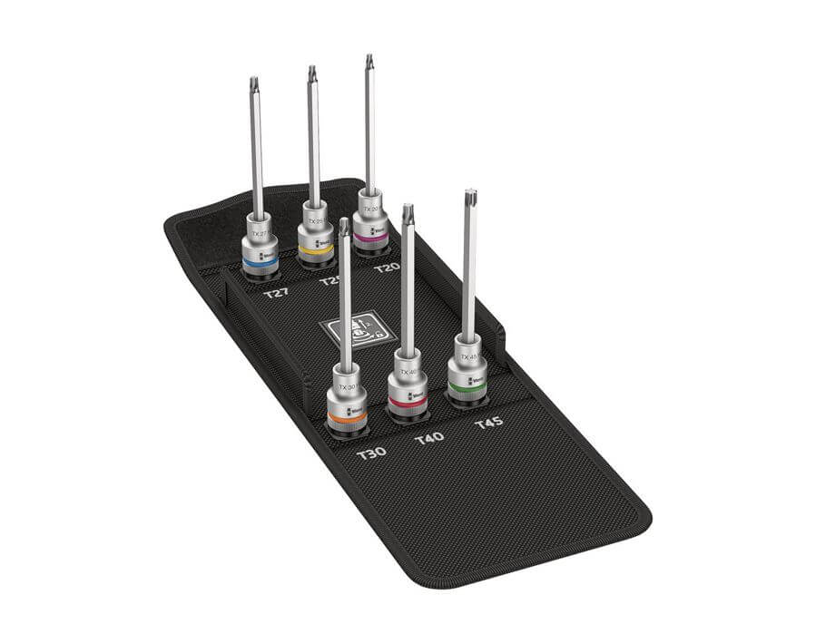 Schraubendreher-Einsatz-Garnitur 1/2" Zyklop für Innen-TORX®-Schrauben, lang