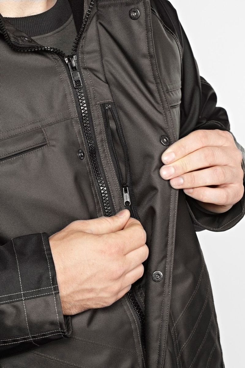 Winterjacke UNIQUE kornblau/schwarzblau