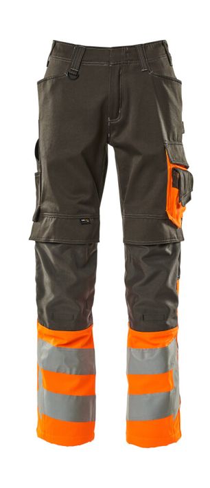 Hose mit Knietaschen SAFE SUPREME dunkelanthrazit/hi-vis orange