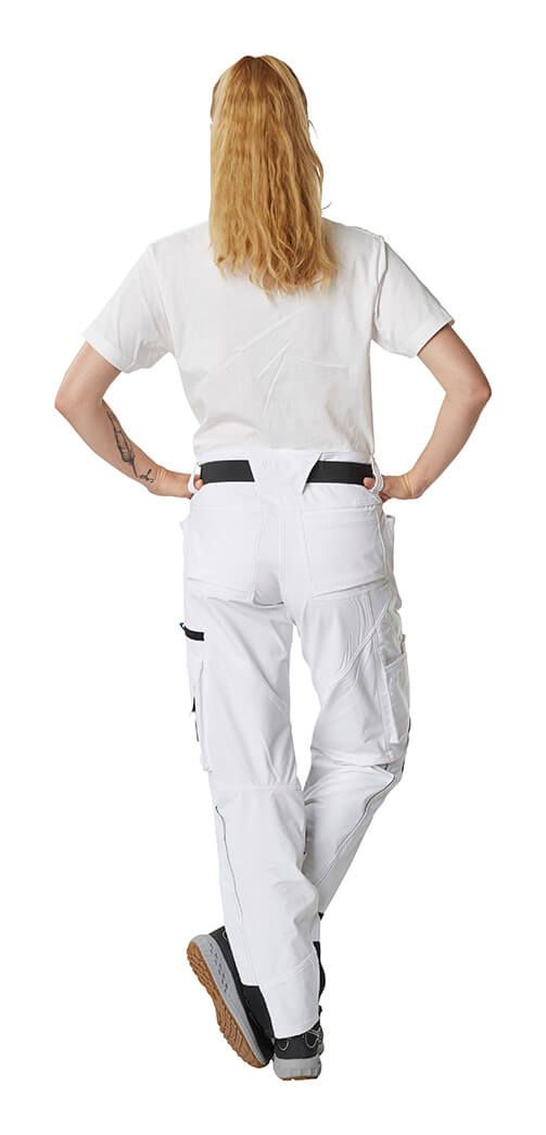 Hose mit Knietaschen ADVANCED weiss