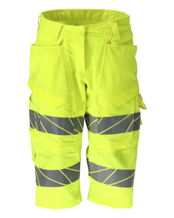 Shorts, lang ACCELERATE SAFE hi-vis gelb