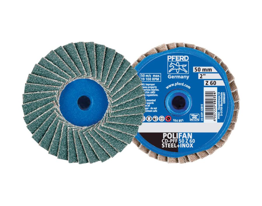 Fächerschleifscheibe COMBIDISC-Mini-POLIFAN Zirkonkorund Z