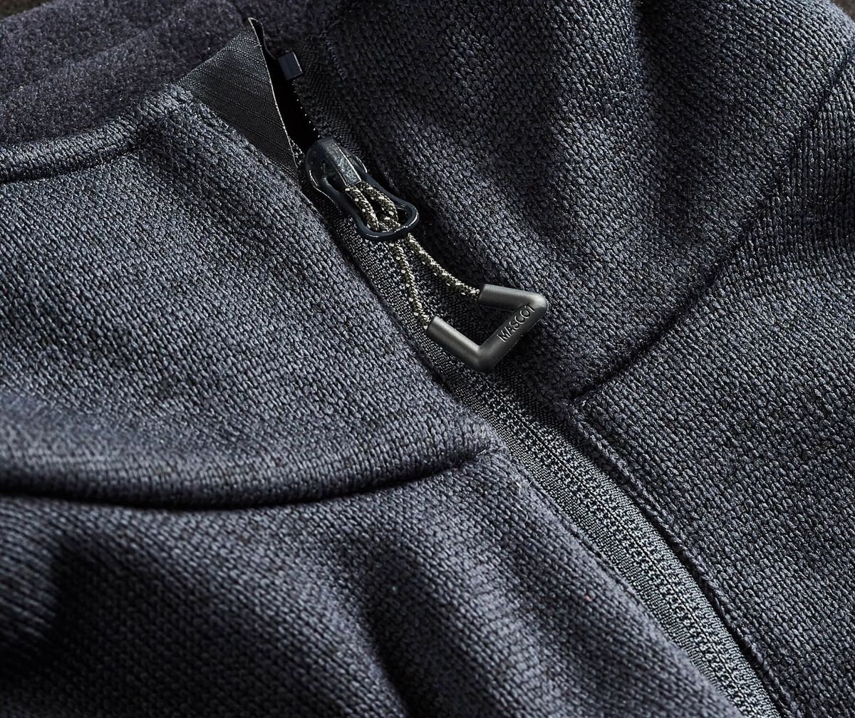 Strickpullover mit Reißverschluss ACCELERATE dunkelanthrazit/schwarz