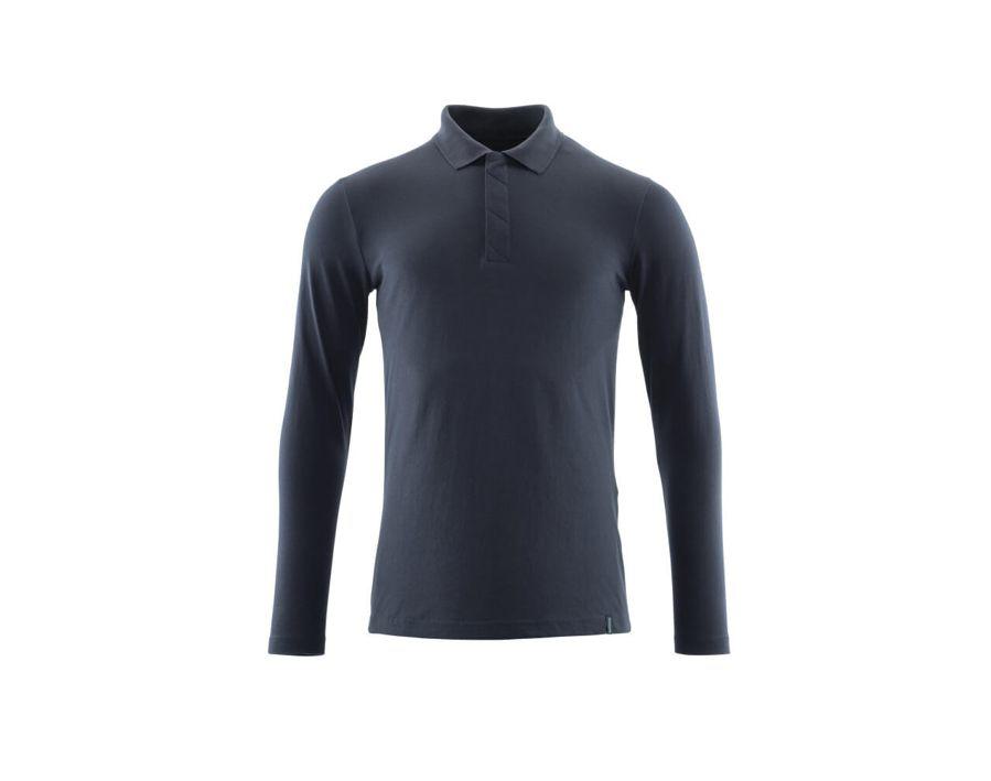 Polo-Shirt, Langarm CROSSOVER schwarzblau