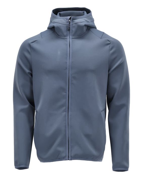 Fleecepullover mit Kapuze CUSTOMIZED steinblau