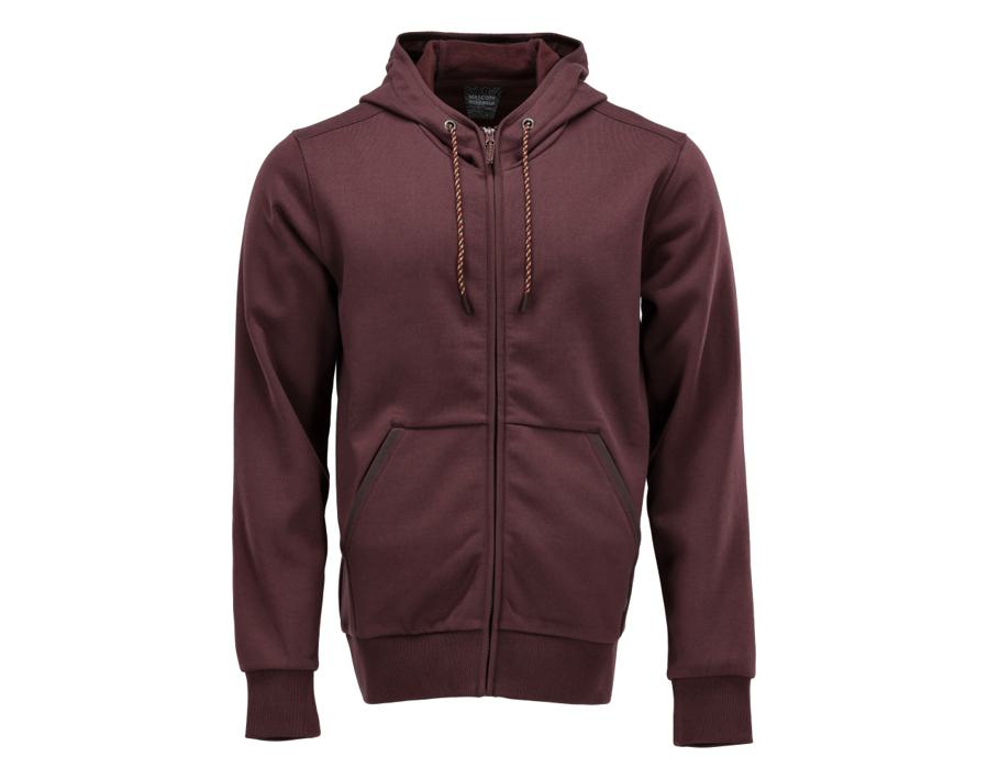 Kapuzensweatshirt mit Reißverschluss CUSTOMIZED bordeaux