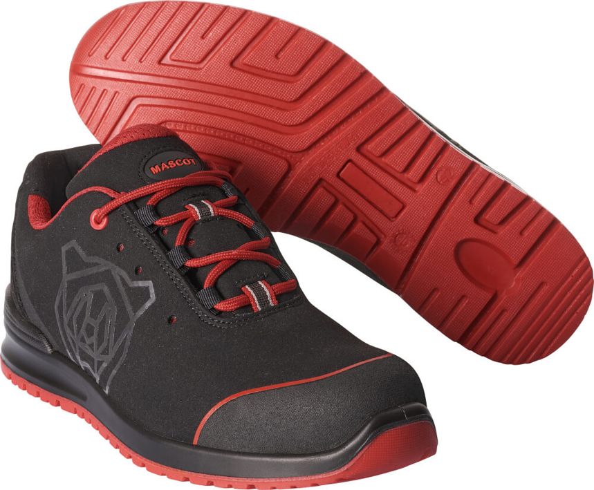 Sicherheitshalbschuh FOOTWEAR CLASSIC schwarz/rot