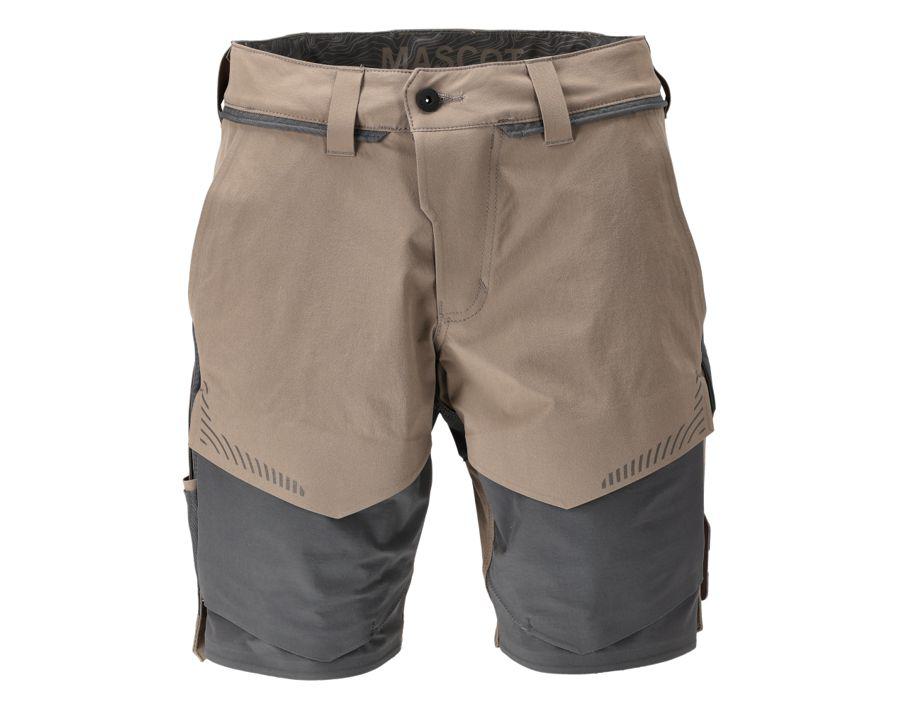Shorts CUSTOMIZED dunkles sandbeige/anthrazitgrau