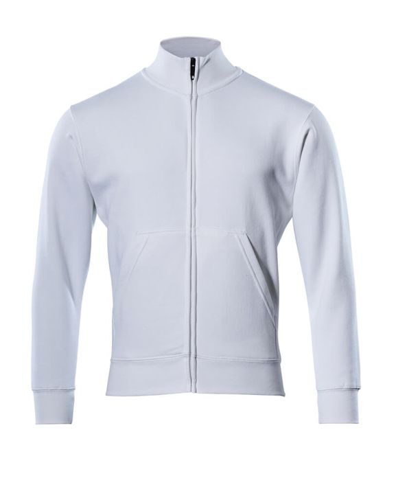 Sweatshirt mit Reißverschluss CROSSOVER weiss
