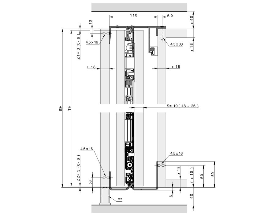 Hawa Folding Concepta III 25 Pull, rechts