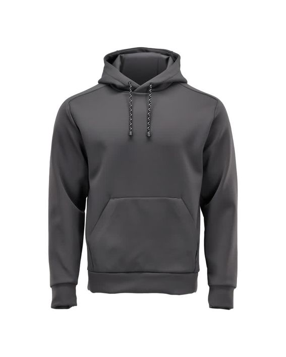 Fleece Kapuzensweatshirt CUSTOMIZED Anthrazitgrau