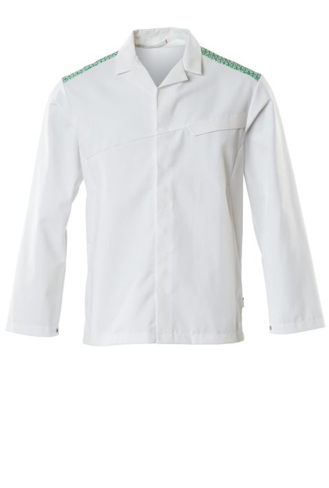 Jacke FOOD & CARE weiss/grasgrün
