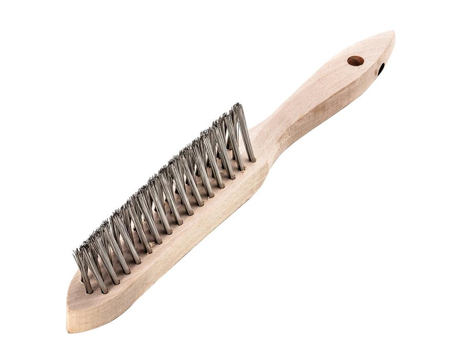 Kehlnahtbürste, rostfreier Stahldraht V4A, glatt