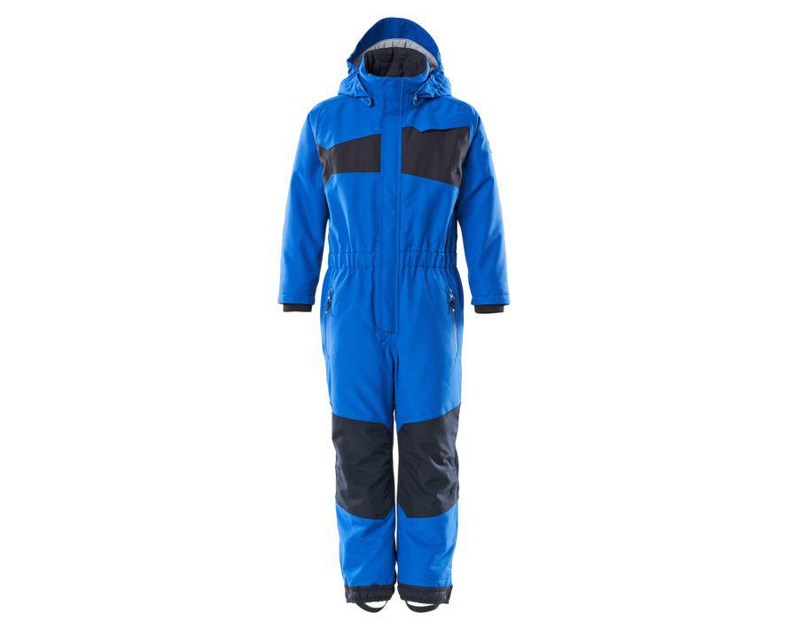 Schneeanzug für Kinder ACCELERATE azurblau/schwarzblau