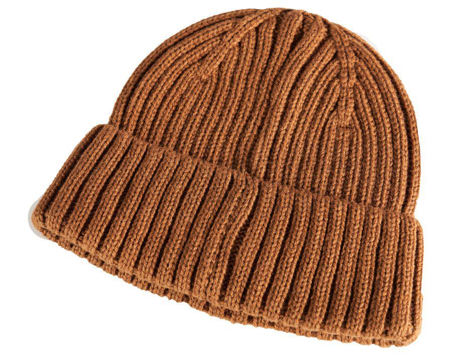 Strickmütze CUSTOMIZED Nussbraun