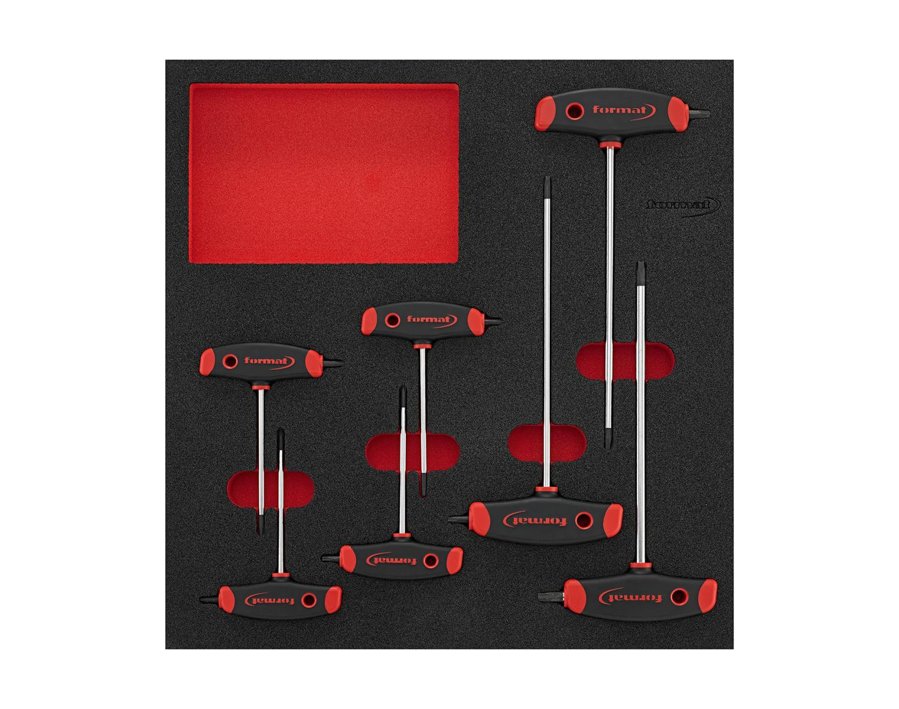 Werkzeugmodul Schraubendreher mit Quergriff und Seitenabtrieb, TORX®, 7-teilig, Modul 2/3
