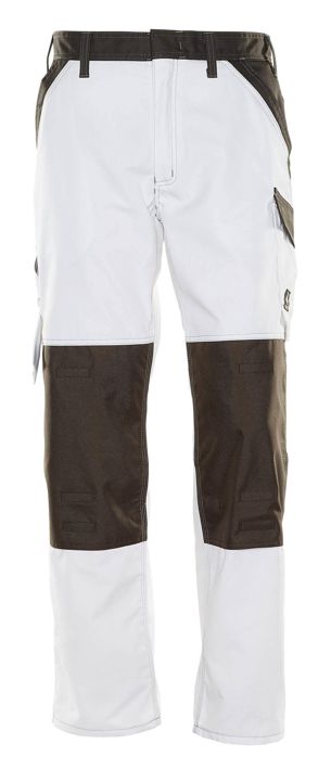 Hose mit Knietaschen LIGHT weiss/dunkelanthrazit