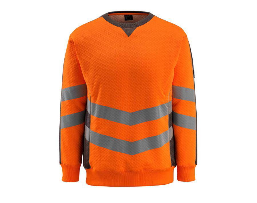 Sweatshirt SAFE SUPREME hi-vis orange/dunkelanthrazit
