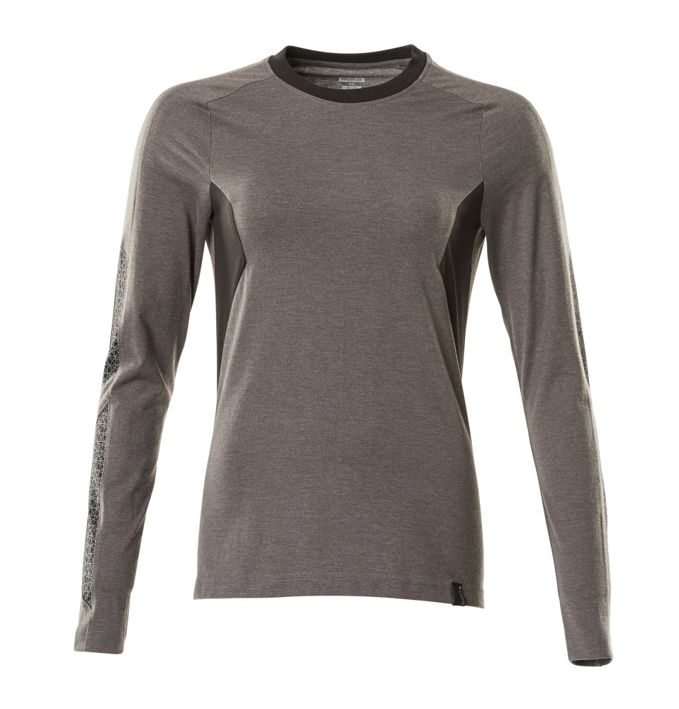 T-Shirt, Langarm ACCELERATE dunkelanthrazit/schwarz