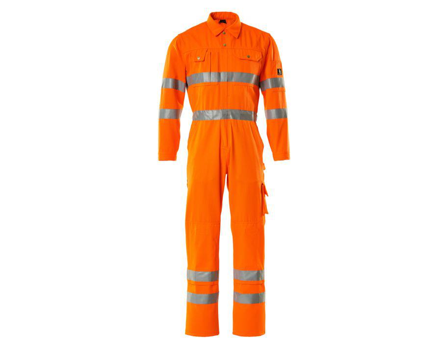 Overall mit Knietaschen SAFE CLASSIC hi-vis orange