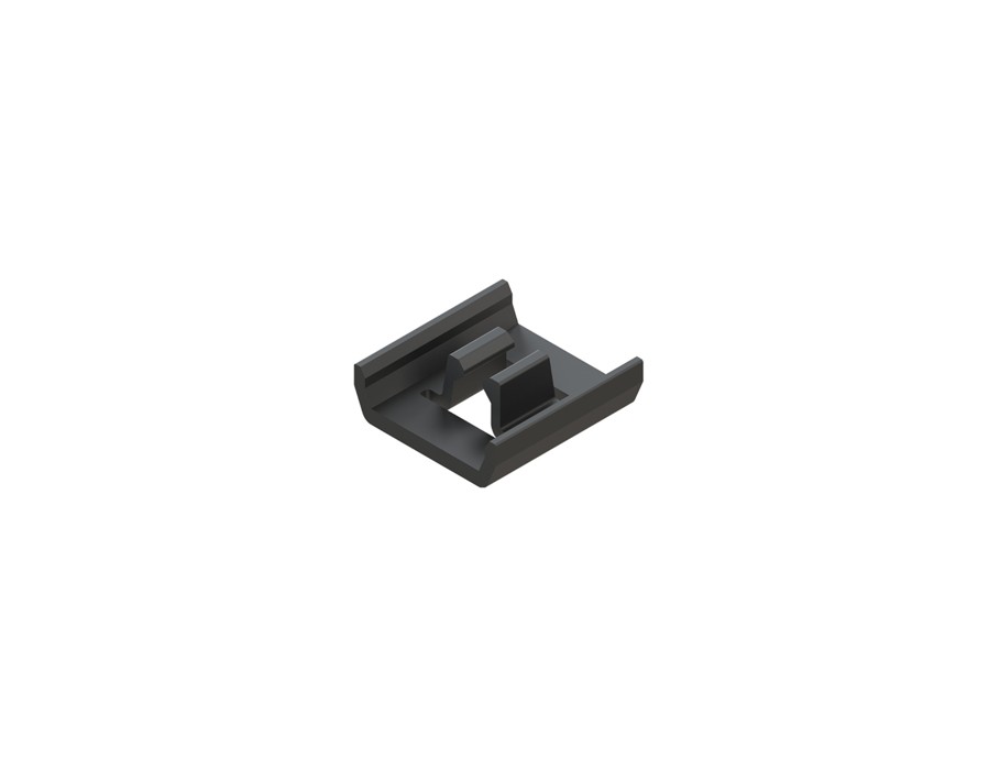 Cadro Clip für Abdeckprofile AvanTech YOU / Actro YOU / Actro 5D schwarz