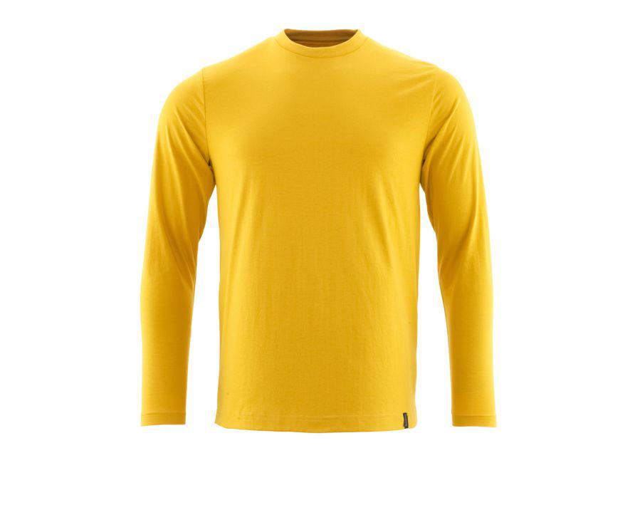 T-Shirt, Langarm CROSSOVER currygelb