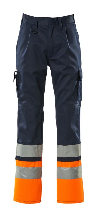 Hose mit Knietaschen SAFE COMPETE navy/hi-vis orange