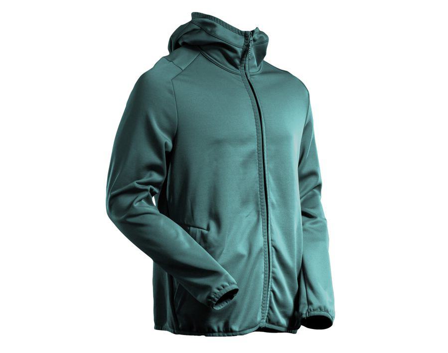 Fleecepullover mit Kapuze CUSTOMIZED waldgrün