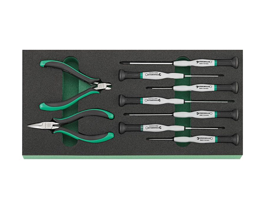 Werkzeugmodul Elektronik, 9-teilig, Modul 1/3