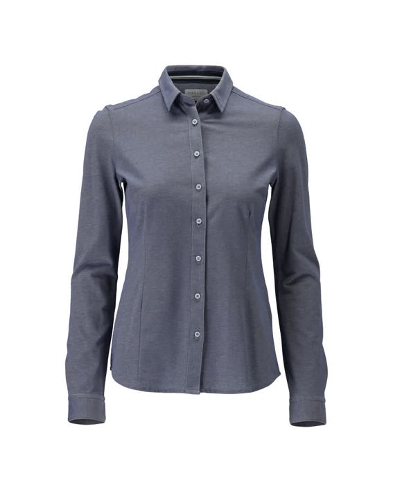 Hemd FRONTLINE blau-meliert