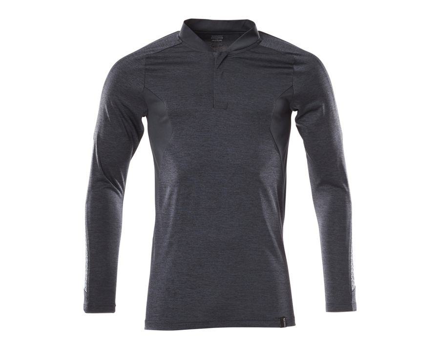 Polo-Shirt, Langarm ACCELERATE schwarzblau