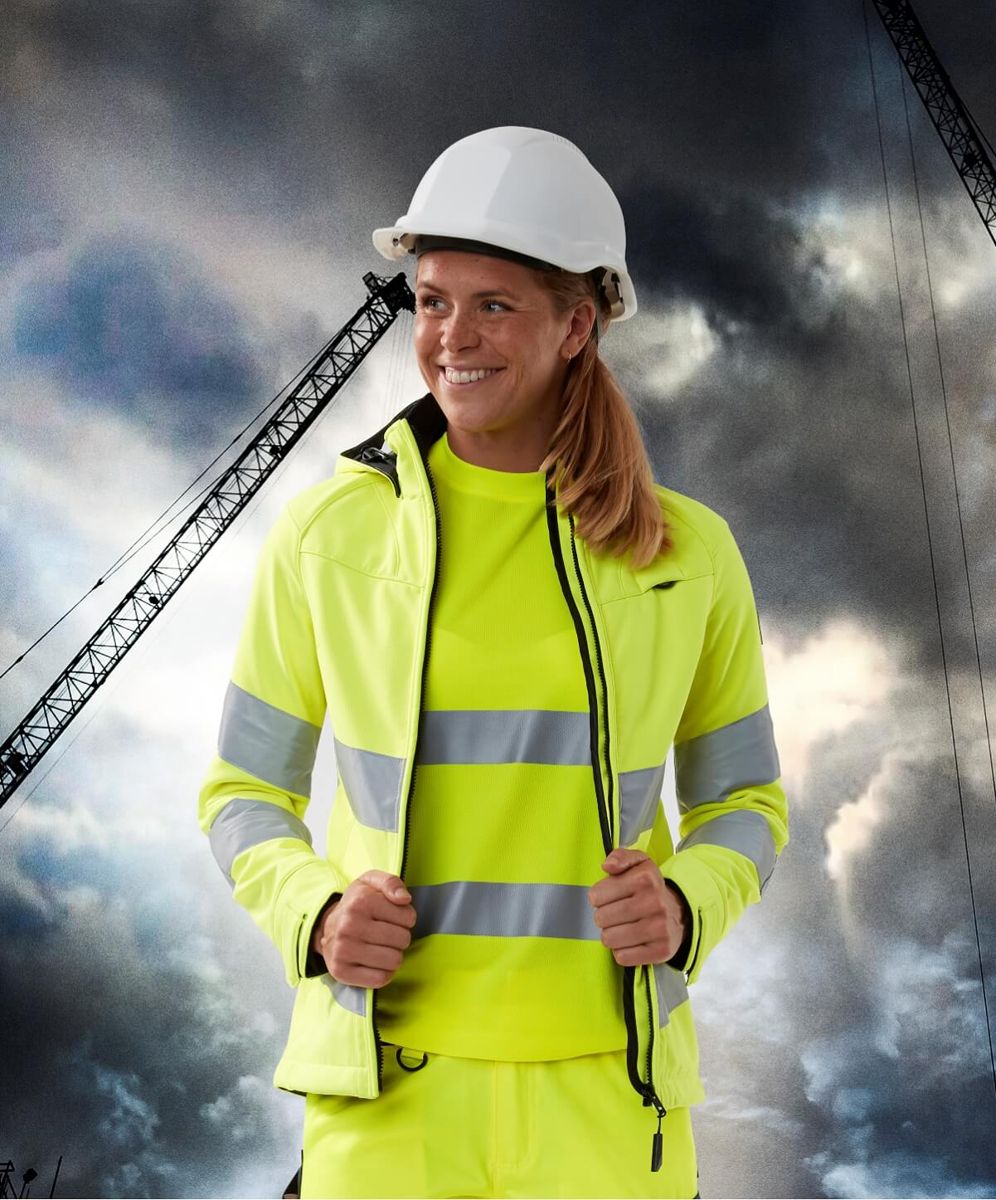 Soft Shell Jacke SAFE SUPREME hi-vis rot