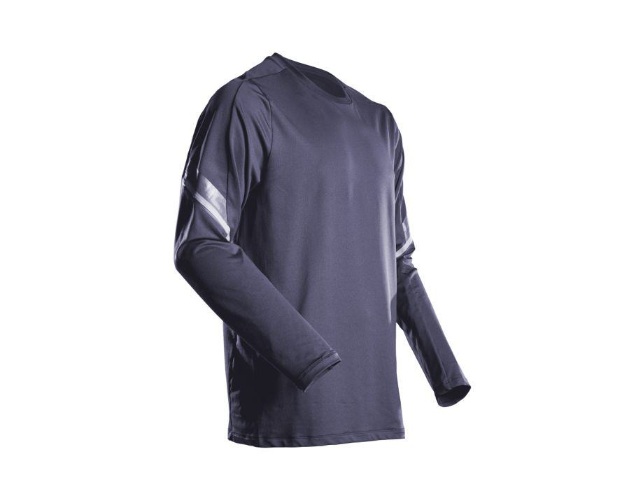T-Shirt, Langarm CUSTOMIZED schwarzblau
