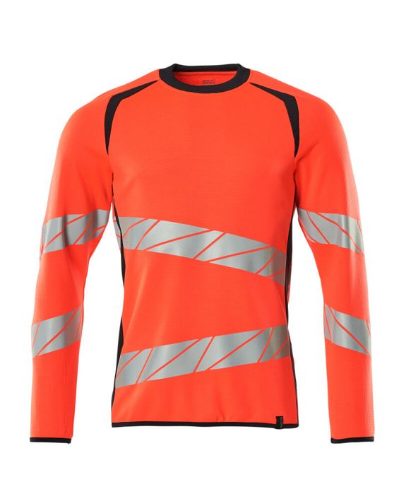 Sweatshirt ACCELERATE SAFE Hi-vis rot/schwarzblau