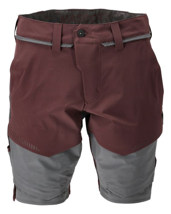 Shorts CUSTOMIZED bordeaux/anthrazitgrau