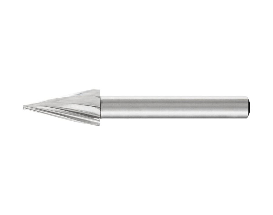 HSS-Frässtift (Rotorfräser) Schaft-Ø 6 mm, Spitzkegelform G, Zahnung 1