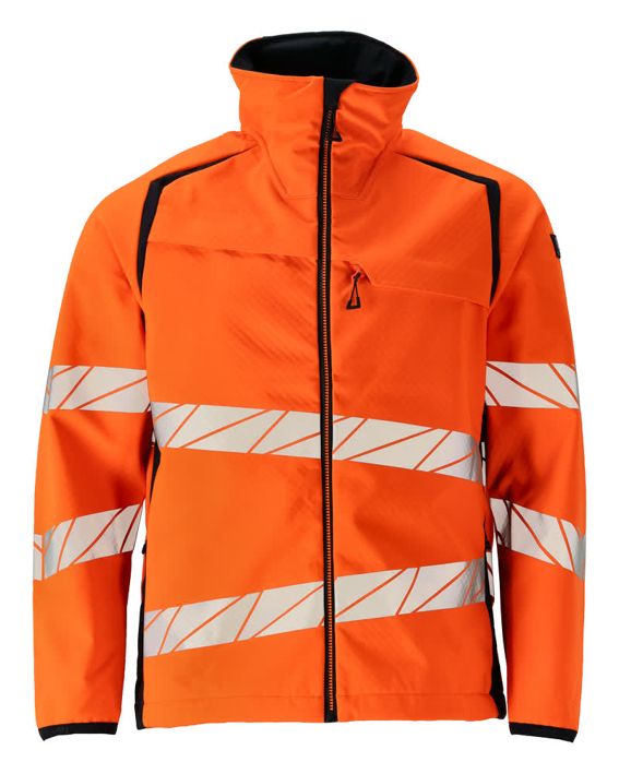 Soft Shell Jacke ACCELERATE SAFE hi-vis orange/schwarzblau