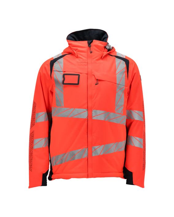 Winterjacke ACCELERATE SAFE Hi-vis rot/schwarzblau