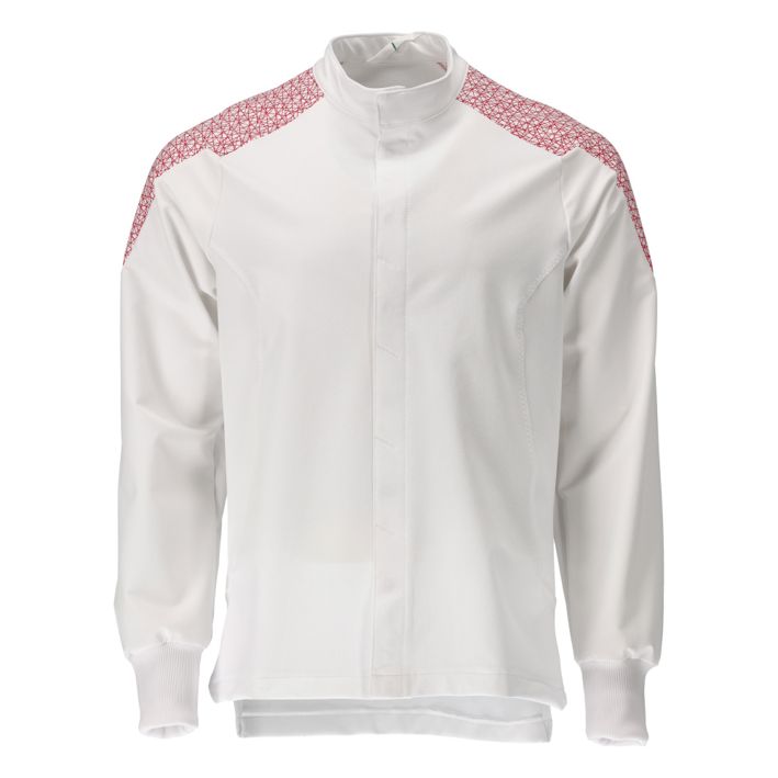 Jacke FOOD & CARE weiss/verkehrsrot