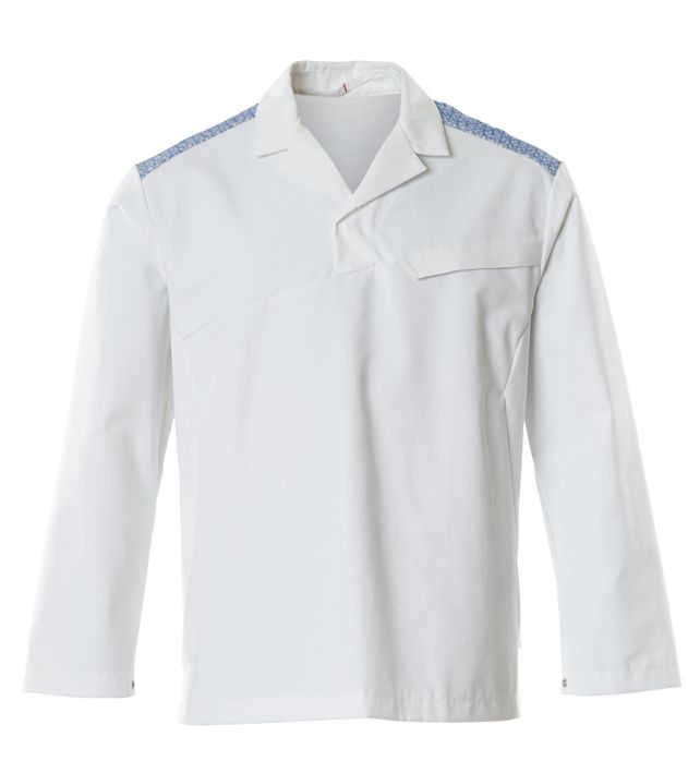 Schlupfkasack FOOD & CARE weiss/azurblau
