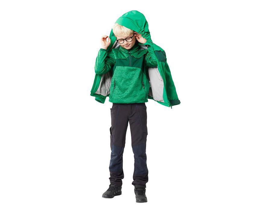 Winterjacke für Kinder ACCELERATE schwarz
