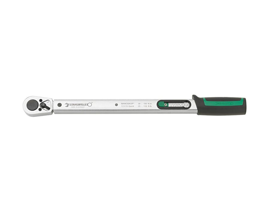 Drehmoment-Schlüssel MANOSKOP® 721/15 Quick, mit Hebelumschaltknarre