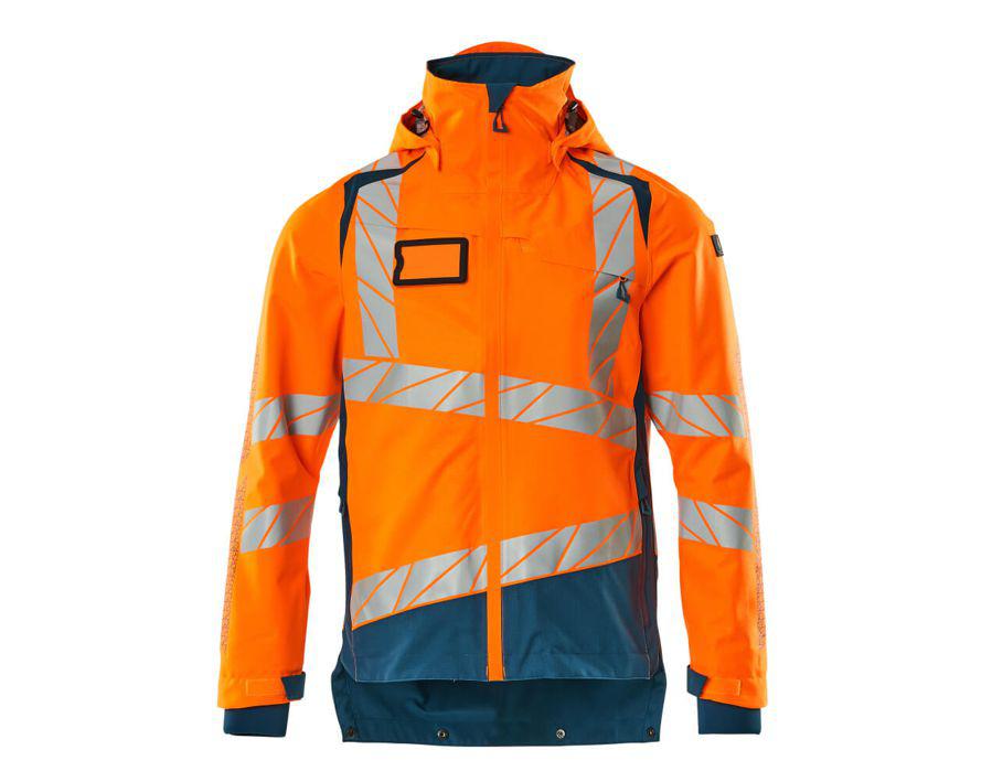 Hard Shell Jacke ACCELERATE SAFE hi-vis orange/dunkelpetroleum