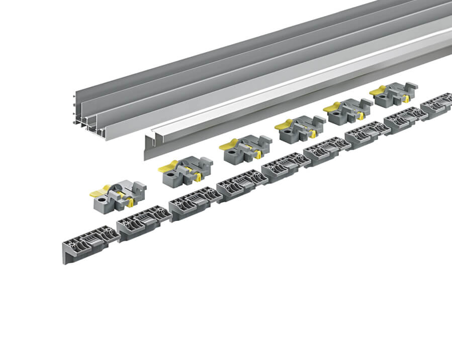 Profil-Set TopLine XL für vorliegende Türposition obenlaufend 