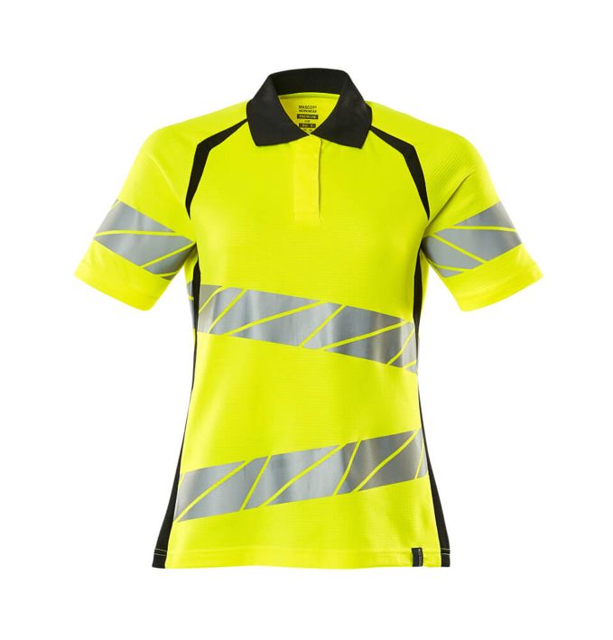 Polo-Shirt ACCELERATE SAFE hi-vis gelb/schwarz