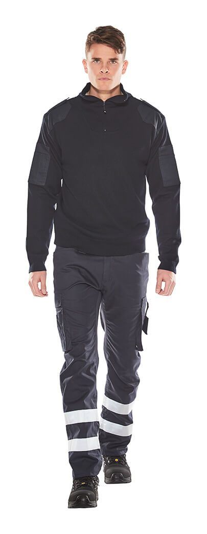 Hose mit Schenkeltaschen FRONTLINE schwarz