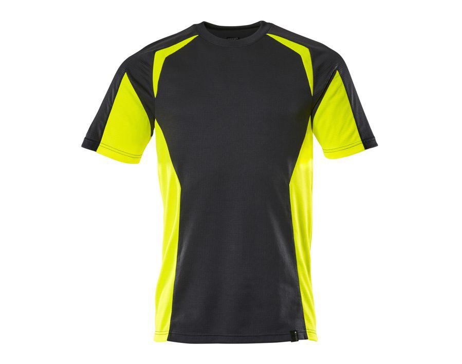 T-Shirt ACCELERATE SAFE schwarz/hi-vis gelb