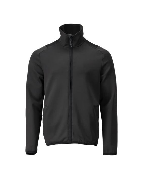 Fleecepullover mit Reißverschluss CUSTOMIZED schwarz